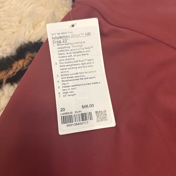 lululemon athletica mulled wine Leggings - Picture 2 of 4